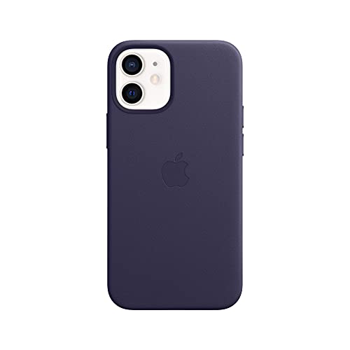 Apple Leder Case mit MagSafe (für iPhone 12 Mini) - Dunkelviolett