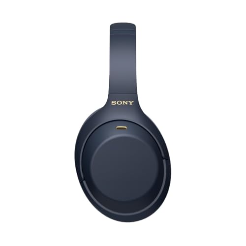 Sony WH-1000XM4 kabellose Bluetooth Noise Cancelling Kopfhörer (30h Akku, Touch Sensor, Schnellladefunktion, optimiert für Amazon Alexa, Headset mit Mikrofon) Midnight Blue