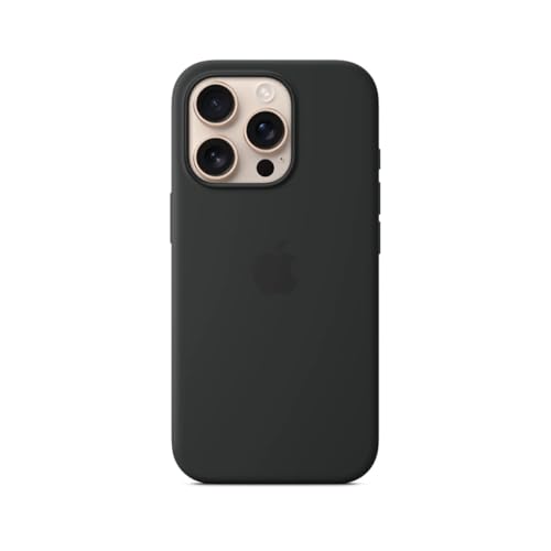 Apple iPhone 16 Pro Silikon Case mit MagSafe – Schwarz ​​​​​​​