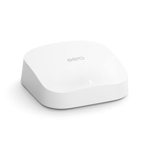 Amazon eero Pro 6 Tri-Band-Mesh-WiFi-6-System | mit integriertem Smart Home-Hub von Zigbee | Einzelpack | Lieferung in brauner Verpackung