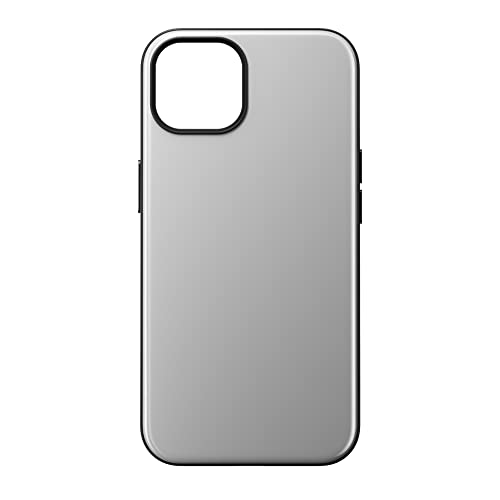 NOMAD Sport Case für iPhone 13 | Hülle mit MagSafe und TPE-Bumper | NFC integriert für Digitale Visitenkarten | aus Polycarbonat | grau