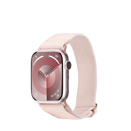 Artwizz WatchBand Flex kompatibel mit Apple Watch Ultra [49mm] 10 [46mm] 9 8 7 [45mm] SE 6 5 4 [44mm] 3 2 1 [42mm] Atmungsaktives Stoffarmband, Rose