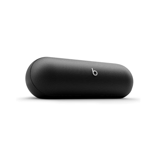 Beats Pill – Kabellose Bluetooth Lautsprecher und tragbares Ladegerät über USB-C, Bis zu 24 Stunden Akkulaufzeit, IP67 wasserabweisend, kompatibel mit Apple und Android – Mattschwarz