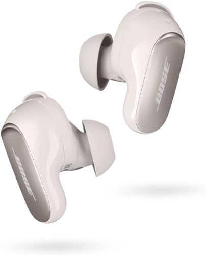 Bose QuietComfort Ultra kabellose Noise-Cancelling-Earbuds, Bluetooth-Earbuds für räumlichen Klang und mit erstklassigem Noise-Cancelling, Bluetooth-Earbuds, Weiß