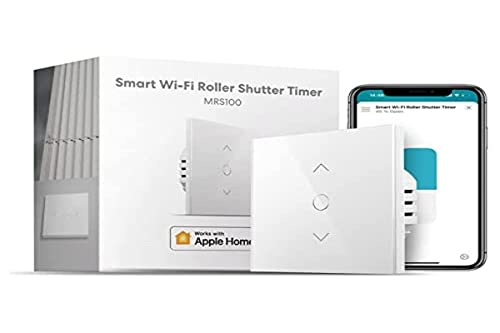 meross WLAN Rolladenschalter funktioniert mit Homekit, Alexa Rolladen, Smart Jalousien Schalter benötigt Nullleiter, Zeitschaltuhr und Sprachsteuerung, kompatibel mit Siri, Alexa, Google Assistant