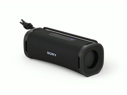 Sony ULT Field 1 - Kabelloser tragbarer Bluetooth-Lautsprecher mit ULT Power Sound, kraftvollem Bass, IP67, wasserdicht, staubdicht, stoßfest, 12h Akku, klare Gesprächsqualität, Outdoor- Schwarz