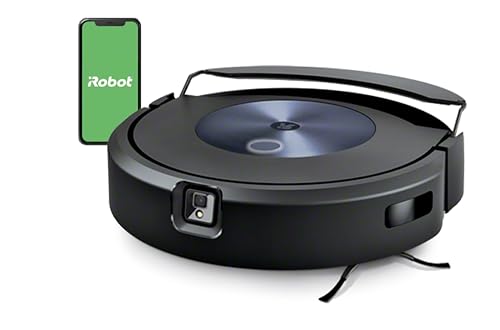 iRobot Roomba Combo j7 (c7156) Saug- und Wischroboter mit Objekterkennung/-meidung, Kartierung, 4-Stufen-Reinigung, gezielte Raum- oder Bereichsreinigung, Sprachassistent kompatibel, Farbe: Navy Blue