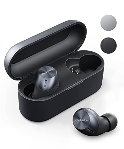 Technics EAH-AZ60 Kabellose In-Ear-Bluetooth-Kopfhörer, Geräuschunterdrückung, 24 Stunden Akkulaufzeit, Schwarz