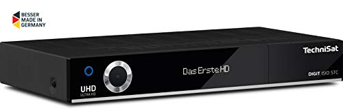 TechniSat Digit ISIO STC UHD Receiver (4K Twin Tuner, Sat DVB-S/DVB-S2, Kabel DVB-C, DVB-T2 HD, Smart TV, App Steuerung, PVR Aufnahmefunktion, WLAN, LAN, CI+, USB 3.0) schwarz