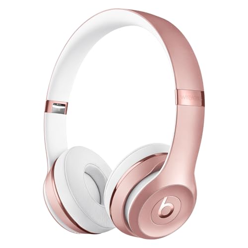 Beats Solo3 Kabellose Bluetooth On-Ear Kopfhörer – Apple W1 Chip, Bluetooth der Klasse 1, 40 Stunden Wiedergabe – Roségold