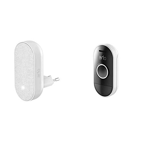 Arlo Smart Audio Doorbell und Chime Bundle - Kabellos, Smart Home Sicherheit, wetterfest, Kompatibel mit Alexa (AAD1001 & AC1001)