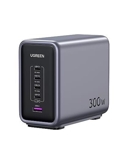 UGREEN Nexode 300W USB C Ladegerät PD 3.1 Netzteil 5-Port GaN Charger kompatibel mit MacBook Pro 2021 16