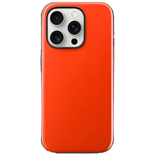 NOMAD Sport Case für iPhone 16 Pro | Hülle aus Polycarbonat mit TPE-Bumper | mit Satin PET-Beschichtung | MagSafe-kompatibel | Magma