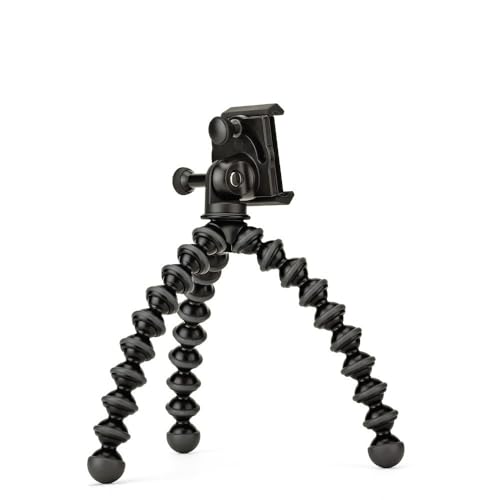 JOBY JB01390-BWW GripTight PRO + GorillaPod Stativ Premium-Universalklemme für Stativmontage + Flexi-Stativ (geeigent für Alle Smartphones mit oder ohne Hülle)