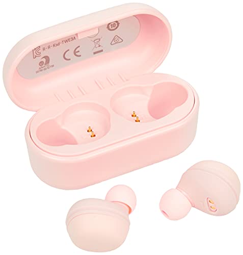 Yamaha TW-E3A Bluetooth-Kopfhörer – Kabellose In-Ear-Kopfhörer in pink – 6 Stunden Wiedergabezeit mit einer Ladung – Wasserdicht (IPX5 Zertifizierung) – Inkl. Ladecase