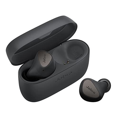 Jabra Elite 4 schnurlose In-Ear-Kopfhörer mit aktiver Geräuschunterdrückung - Bequeme Bluetooth-Kopfhörer mit Spotify Tap Playback, Google Fast Pair, Microsoft Swift Pair und Multipoint - Dunkelgrau