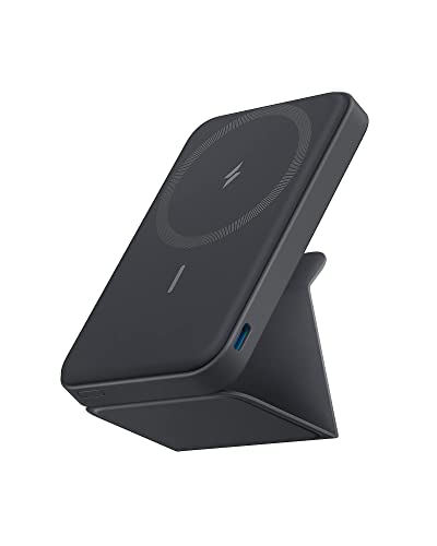 Anker 622 Magnetische Kabellose Powerbank (MagGo), 5000mAh Klappbare Magnetische Powerbank mit USB-C für iPhone 14/13/12, Interstellar