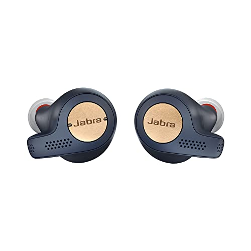 Jabra Elite Active 65t – True Wireless In-ear Sport Kopfhörer mit Passive Noise Cancellation – Mit Fitnesstracking über Bewegungssensoren – Kupfer/ Blau