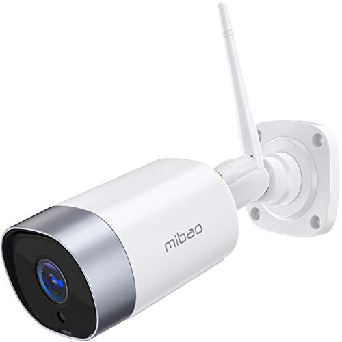 mibao Überwachungskamera Aussen, WLAN IP Kamera 1080P WiFi Kamera mit Nachtsicht, IP66 wasserdichte, Zwei Wege Audio, Fernzugriff und Bewegungserkennung, Kompatibel mit IOS/Android