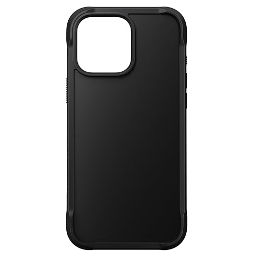 NOMAD Rugged Case | für iPhone 16 Pro Max | Schutzhülle aus Polycarbonat mit TPU-Bumper | Matte PET-Rückseite | MagSafe-kompatibel | Black