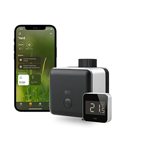 Smart Garden Bundle – Smarte Bewässerungssteuerung Eve Aqua + smarte Wetterstation Eve Degree (Apple HomeKit)