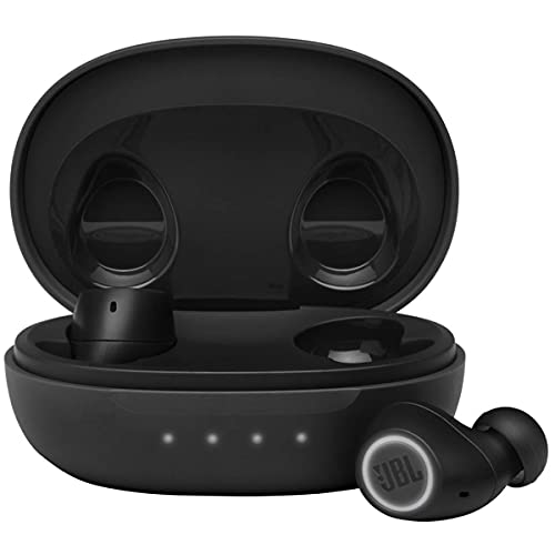 JBL Free II Wasserdichte True-Wireless In-Ear-Sport-Kopfhörer in Schwarz – Musik Streaming bis zu 24 Stunden