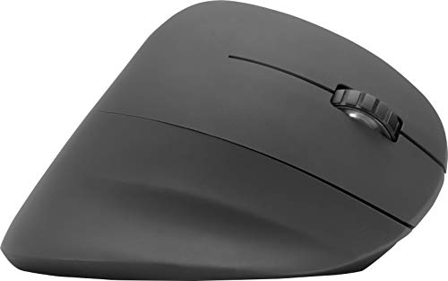 Speedlink PIAVO Ergonomic Vertical Mouse - Kabellose 5-Tasten-Maus, haltungsfördernde ergonomische Form, USB-A-Empfänger, Funktechnologie, schwarz