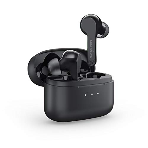 soundcore Liberty Air Bluetooth Kopfhörer True Wireless in Ear kabellos, mit Graphene-verstärktem Klang, 28 Stunden Akkulaufzeit, Dual-Mic und Bluetooth 5.0(Schwarz 2)