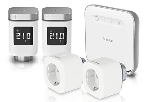 2 Bosch Smart Home Heizkörperthermostat II + 2 Bosch Smart Home WLAN Steckdose + Controller II