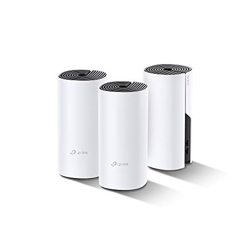 TP-Link Deco P9 Powerline WLAN Mesh Set (Dualband 1200Mbit/s + HomePlug 1000Mbit/s, Reichweite bis zu 560m², Qualcomm Core, 6xGigabit-Ports, kompatibel mit Amazon Alexa, Schnellinstallation) weiß