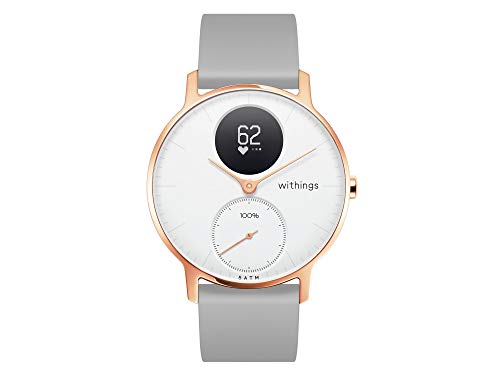 Withings Steel HR - Hybrid Smartwatch - Aktivitätstracker mit Connected GPS, Herzfrequenzmessungen, Schlafüberwachung, Smartphone-Benachrichtigungen, wasserdicht und einer Akkulaufzeit von 25 Tagen