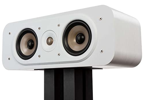 Polk Audio Signature Elite ES30 Centerlautsprecher, schlanker, hochauflösender Center Lautsprecher, Hi-Res Zertifiziert, Dolby Atmos und DTS:X kompatibel (Stück), Weiß