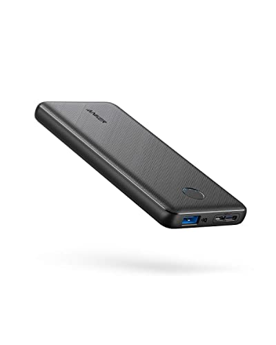 Anker Powerbank 10000mAh, PowerCore Slim 10000, extrem dünner externer Akku, High Speed PowerIQ und VoltageBoost Ladetechnologien, Power Bank für iPhone, Samsung Galaxy und mehr