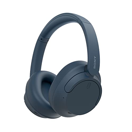 Sony WH-CH720N Kabelloser Bluetooth-Kopfhörer mit Noise Cancelling - bis zu 35 Stunden Akkulaufzeit und Schnellladefunktion - Blau