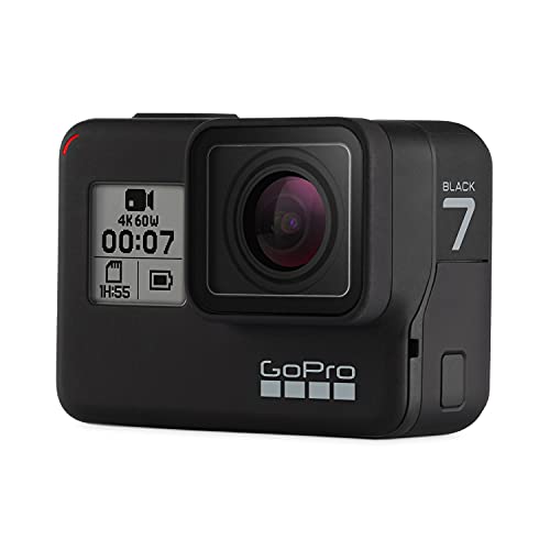 GoPro HERO7 Black — Waterproof Digital Action Camera with Touch Screen 4K HD Video 12MP Photos Live Streaming Stabilisation