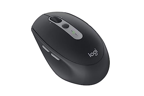 Logitech M590 Multi-Device SILENT Kabellose Maus, Bluetooth, 2,4 GHz USB-Unifying-Empfänger, 1000 DPI Optical Tracking, 2 Jahre Batterie, 5 anpassbare Tasten, Für PC, Mac, Laptop - Grau