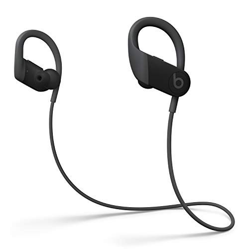 Powerbeats Wireless High-Performance In-Ear Kopfhörer - Apple H1 Chip, Bluetooth der Klasse 1, 15 Stunden Wiedergabe, Schweißbeständige In-Ear Kopfhörer - Schwarz (Neuestes Modell)