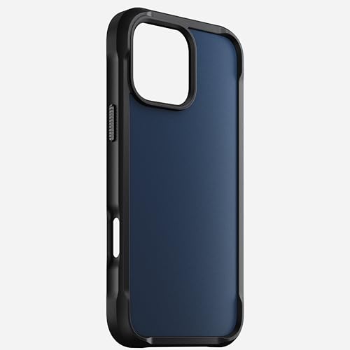 NOMAD Rugged Case | für iPhone 16 Pro | Schutzhülle aus Polycarbonat mit TPU-Bumper | Matte PET-Rückseite | MagSafe-kompatibel | Atlantic Blue