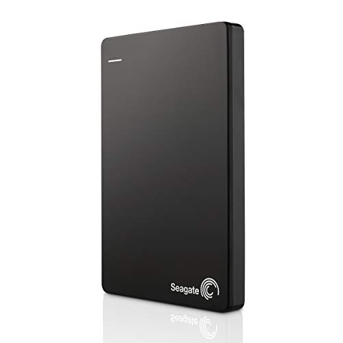 Seagate Backup Plus Slim 1TB tragbare externe Festplatte, 2.5 Zoll, USB 3.0, PC & Mac, schwarz, inkl. 2 Jahre Rescue Service, Modellnr.: STDR1000200