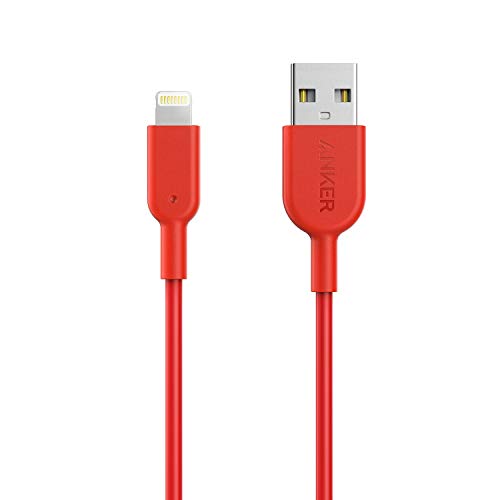 Anker iPhone Ladekabel Powerline II iPhone Kabel 0,9m Lightning Kabel, kompatibel mit iPhone XS/XS Max/XR/X/ 8/8 Plus/ 7/7 Plus/ 6s/ 6/6 Plus/ 5S/ 5/ iPad Pro (Rot)