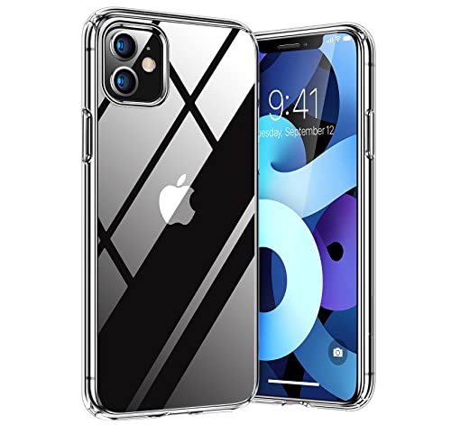 TORRAS für iPhone 11 Hülle Silikon [100% Anti-Vergilbung & Zertifizierter Militärschutz] Diamond Series Hülle iPhone 11 Case Transparent Exzellente Kratzfestigkeit Dünne Handyhülle Soft Durchsichtig