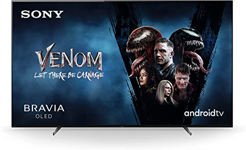 Sony KE-55A8/P Bravia 139 cm (55 Zoll) Fernseher (Android TV, OLED, 4K Ultra HD (UHD), High Dynamic Range (HDR), Smart TV, Sprachfernbedienung, 2021 Modell) Schwarz [Exklusiv bei Amazon]