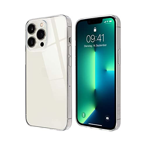 Artwizz NoCase Handyhülle kompatibel mit iPhone 13 Pro Max - Ultra Dünne, Elastische TPU Schutzhülle mit UV-Resistenz - Transparent