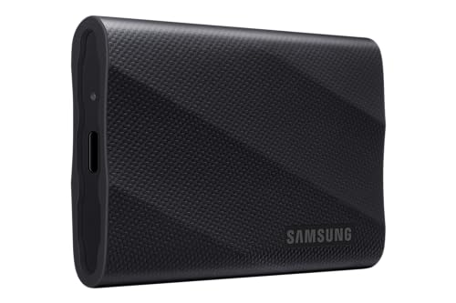 Samsung Portable SSD T9, 1 TB, 2.000 MB/s Lesen, 2.000 MB/s Schreiben, USB 3.2 Gen.2x2, Externe Festplatte für professionelle Anwender, Kompatibel mit Mac, PC, Smartphone und 12K Kameras, MU-PG1T0B/EU