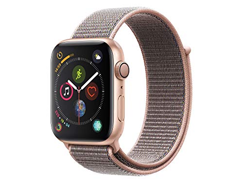 Apple Watch Series 4 (GPS, 44mm) Aluminiumgehäuse Gold - Sport Loop sandrosa