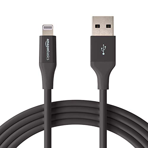 Amazon Basics Lightning auf USB A Kabel, Apple MFi Zertifiziert - 3 m, 1er Pack, Schwarz