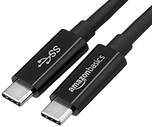 Amazon Basics USB-C auf USB-C 3.1-Gen1-Adapter-Ladekabel, 1.8 m, Schwarz