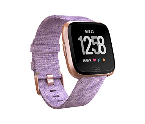 Fitbit Versa Special Edition Gesundheits und Fitness Smartwatch, mit Herzfrequenzmessung, 4+ Tage Akkulaufzeit und Wasserabweisend bis 50 m Tiefe, Lavendel