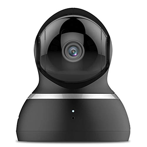 YI Überwachungskamera Dome 1080p Full HD Wlan IP Kamera Indoor Camera mit 345 ° horizontaler und 115 ° vertikaler Drehung, Bewegungserkennung, 2-Wege-Audio, Nachtsicht, Unterstützt Alarm, Schwarz