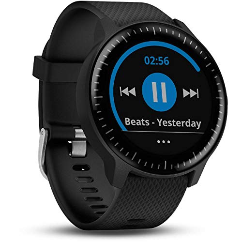 Garmin vívoactive 3 Music GPS-Fitness-Smartwatch – Musikplayer, Garmin Pay, vorinstallierte Sport-Apps